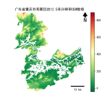 广东省肇庆市高要区的alos卫星12.5mDEM数据