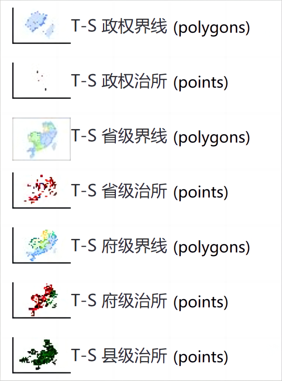 中国各朝代行政区划、点位矢量数据大全