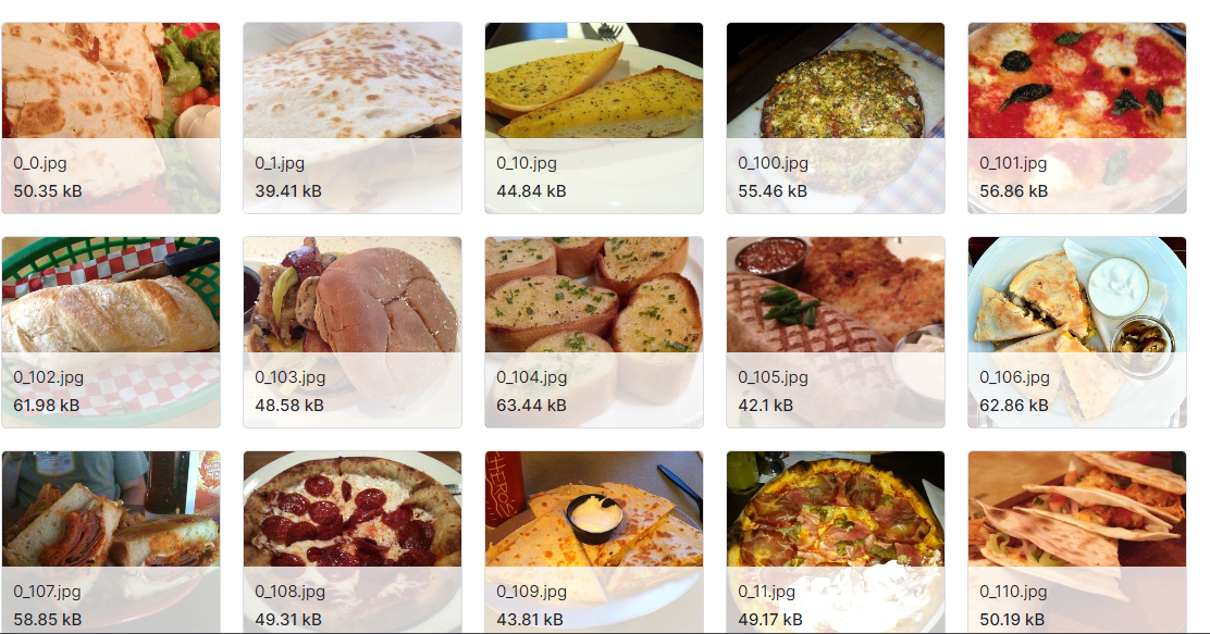 食物图片的数据集