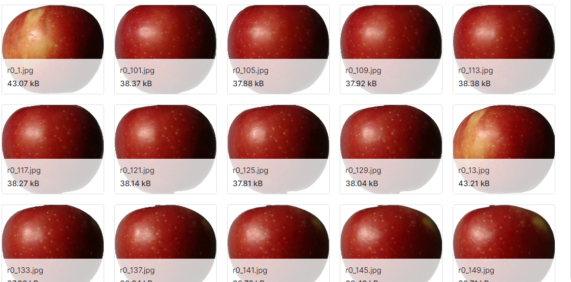 包含131种水果和蔬菜90380张图像的数据集