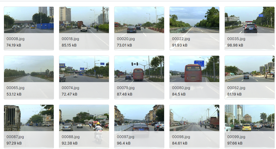 基于道路图像的天气时间分类数据集