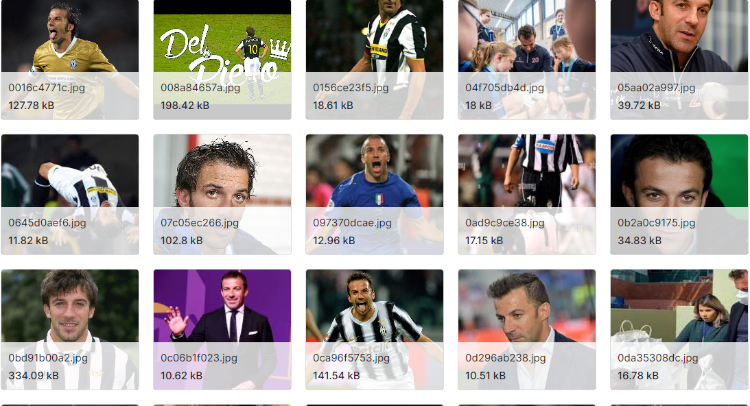 金足足球队球员图像数据集