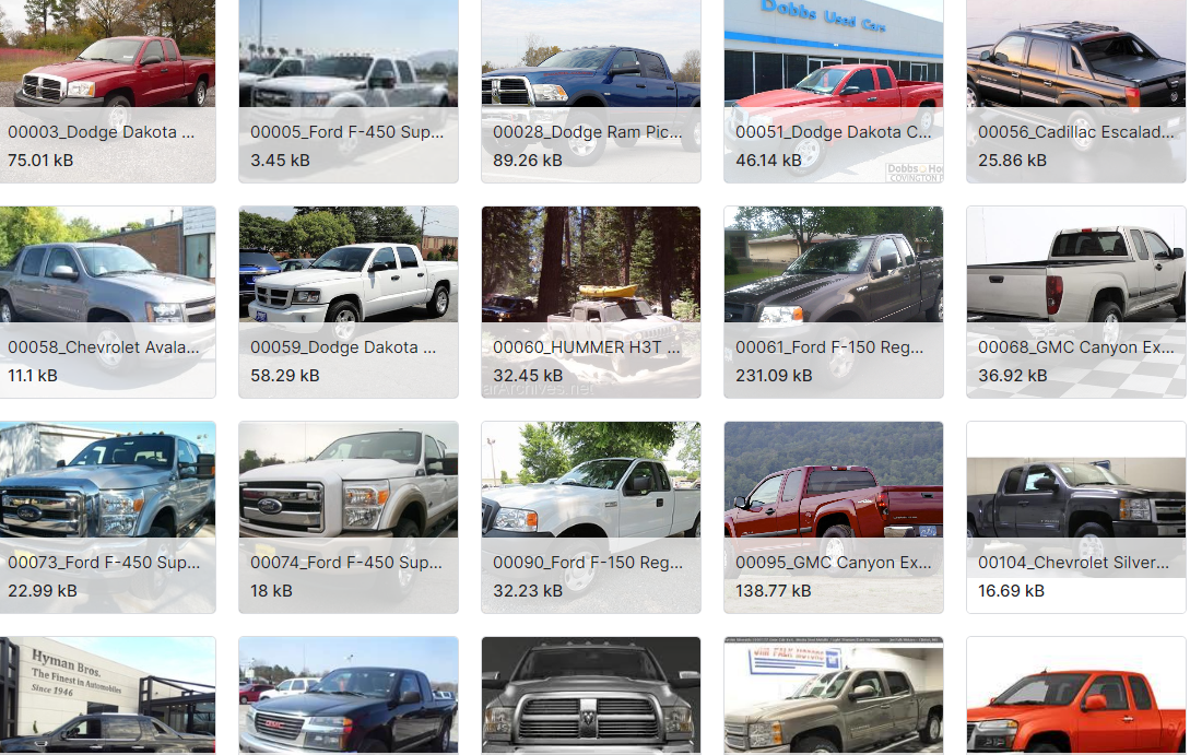 斯坦福汽车车身类型数据集