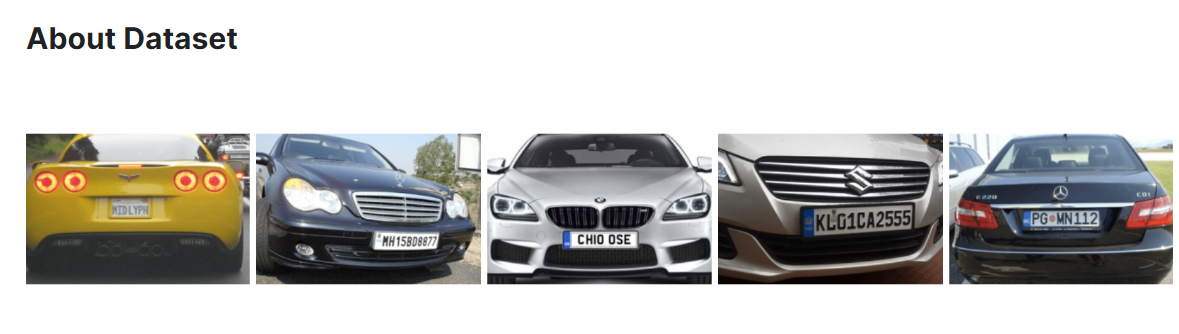 汽车牌照检测数据集