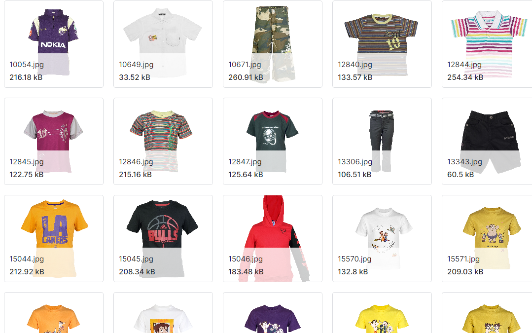 超过2900个带有元数据的服装和鞋类产品图片数据集
