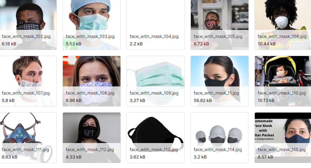 检测使用面具的人数据集