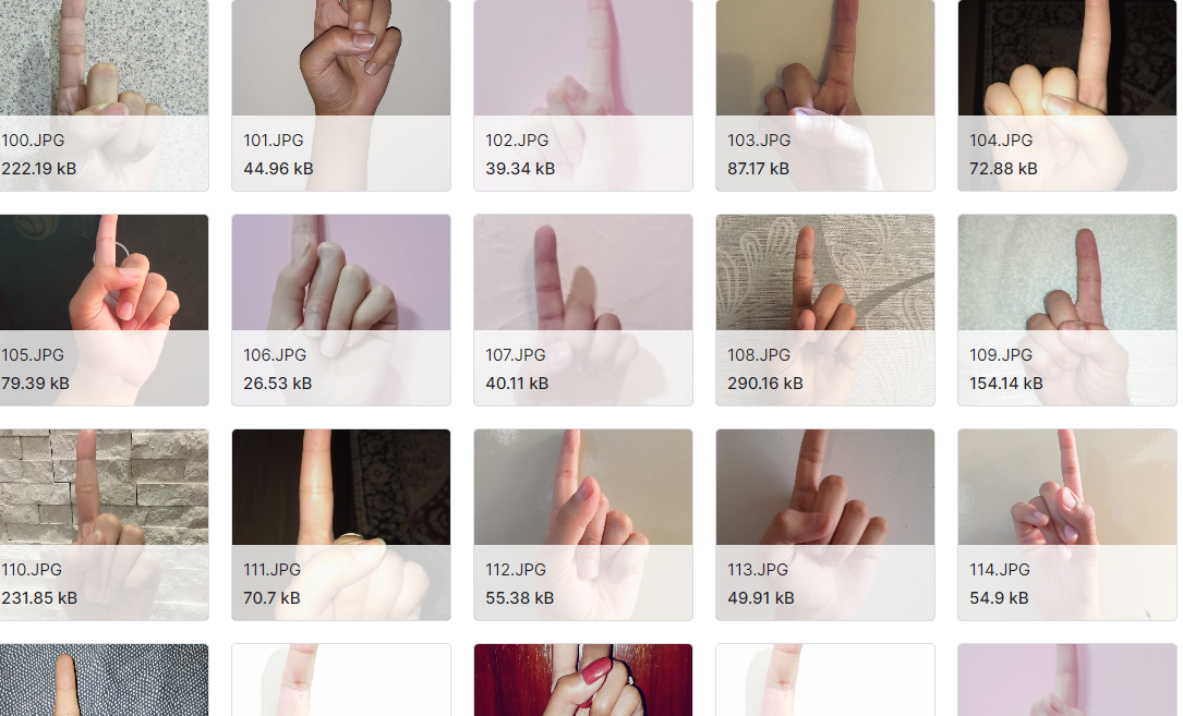 手势检测数据集