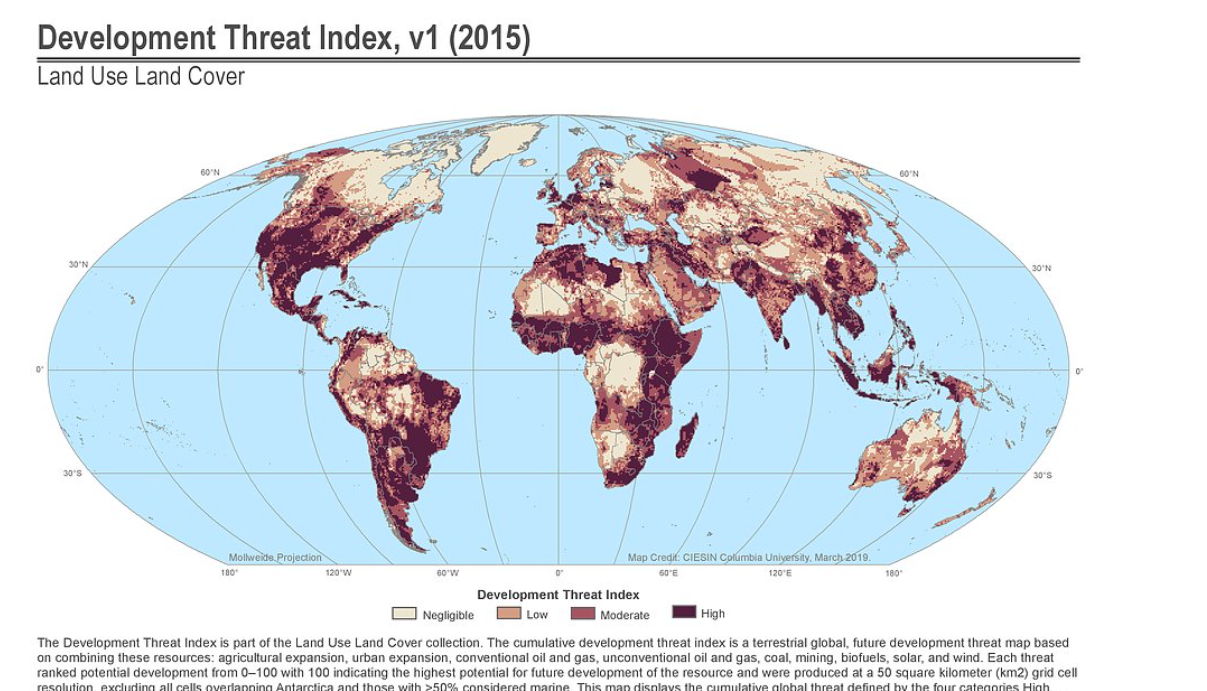 来自美国航天局数据中心SEDAC的精选资源数据集