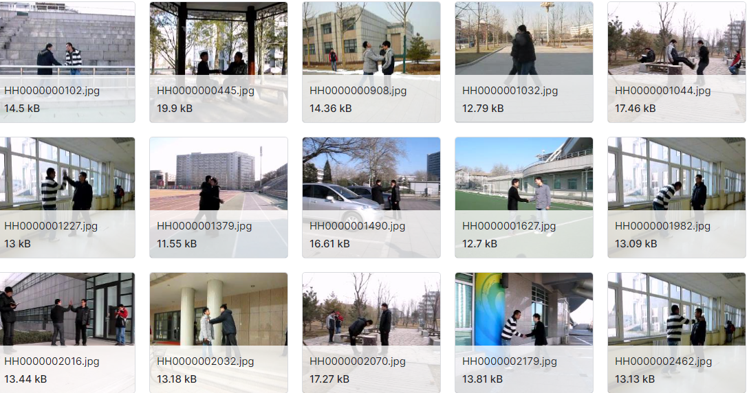 人与人或物的交互数据集