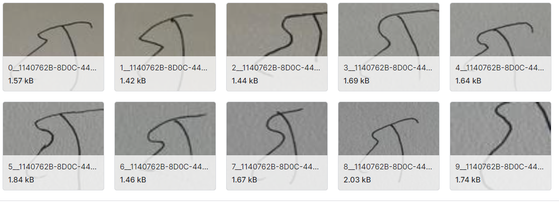 用于手写签名验证的图像数据集