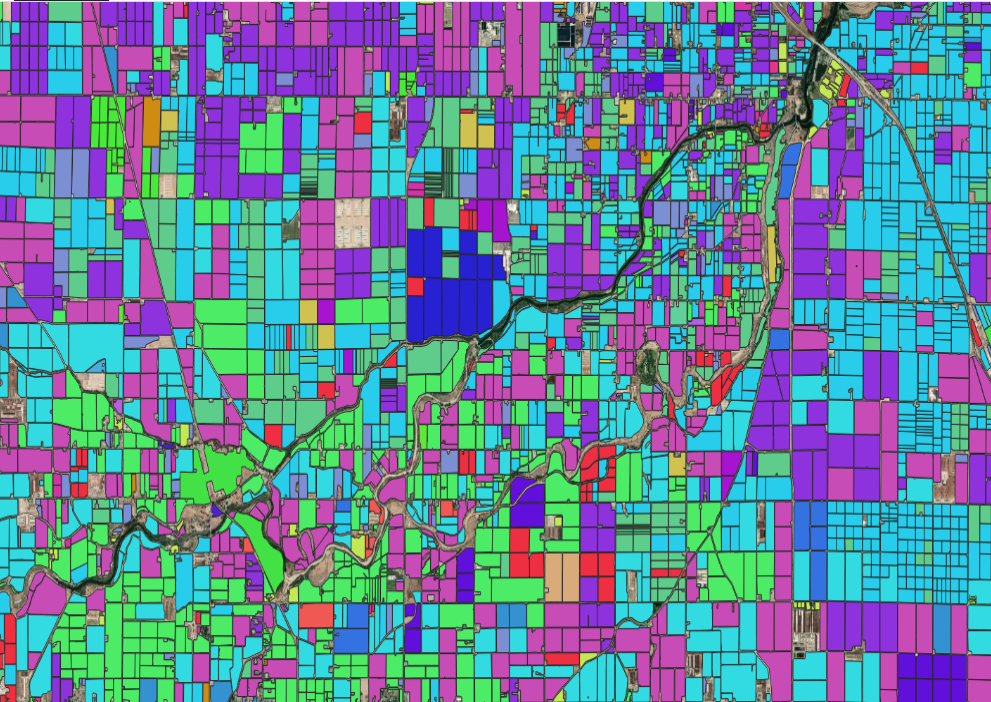 确定农业土地利用的CADWR官方数据集