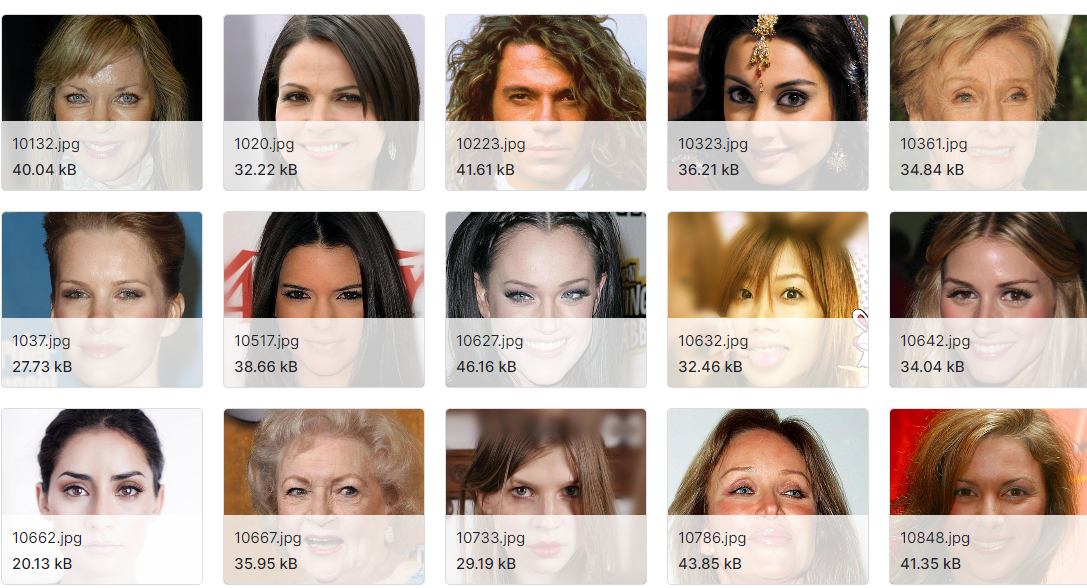 21K+图像对比的面部照片和草图数据集