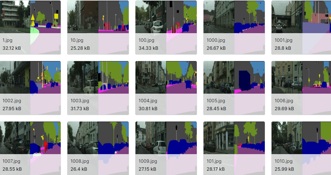 城市景观图像对比数据集