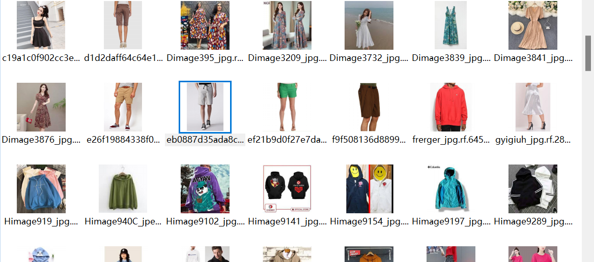 t恤,夹克,长裙,中裙,裤子,衬衫,短裙,毛衣图片数据集