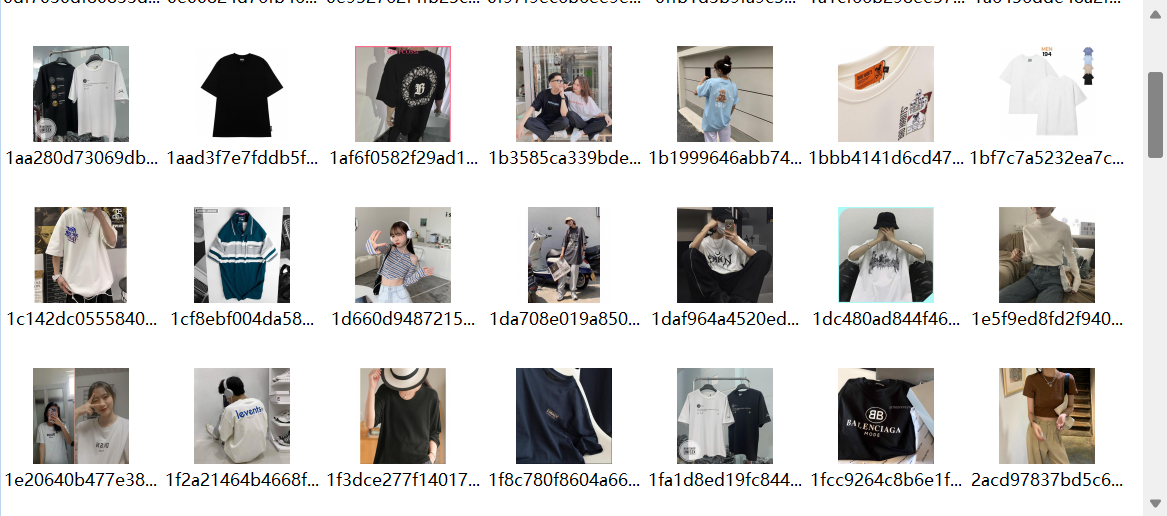 T恤、卫衣、衬衣数据集