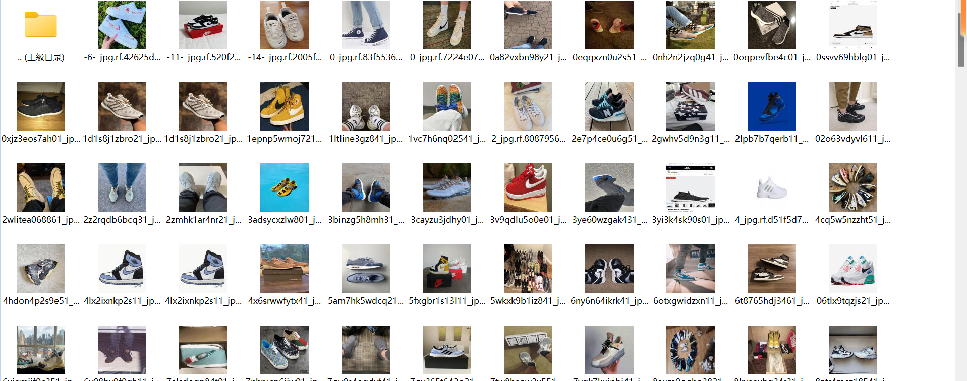 各种名牌运动鞋图片数据集