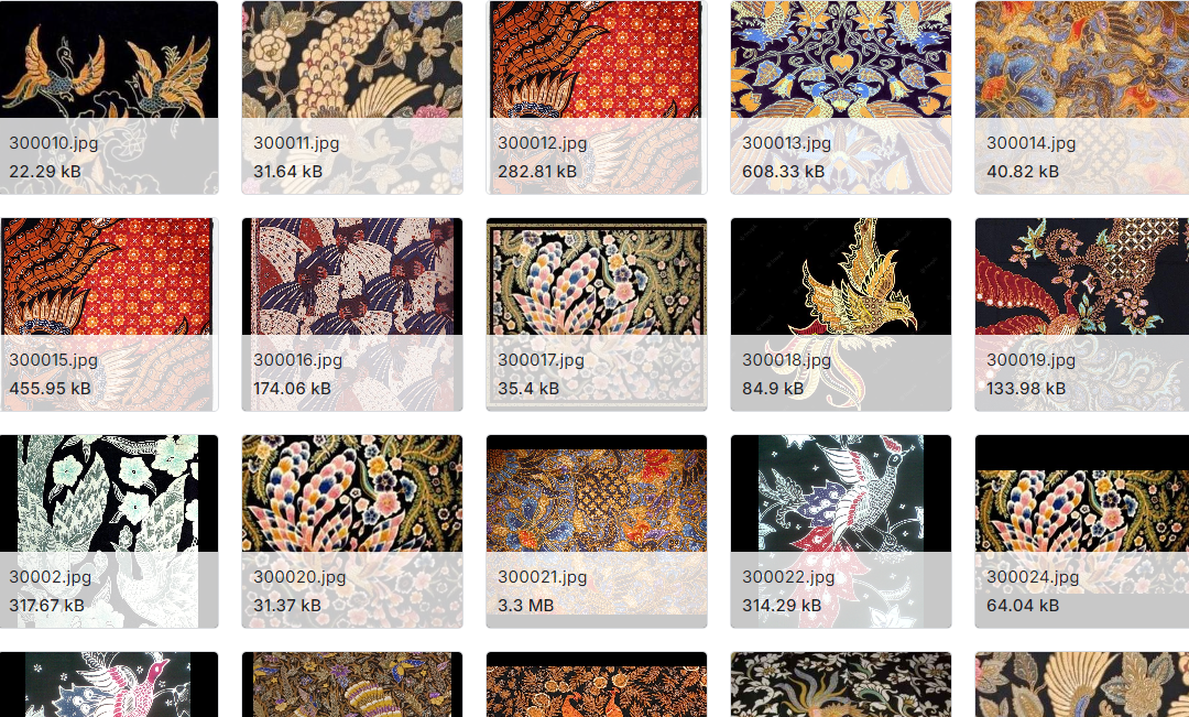 (印度尼西亚蜡染)图片数据集