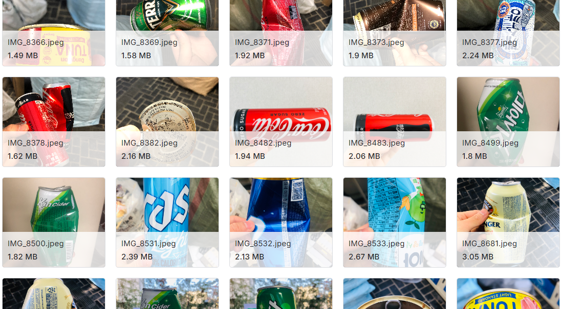 来自韩国的可回收材料图片数据集