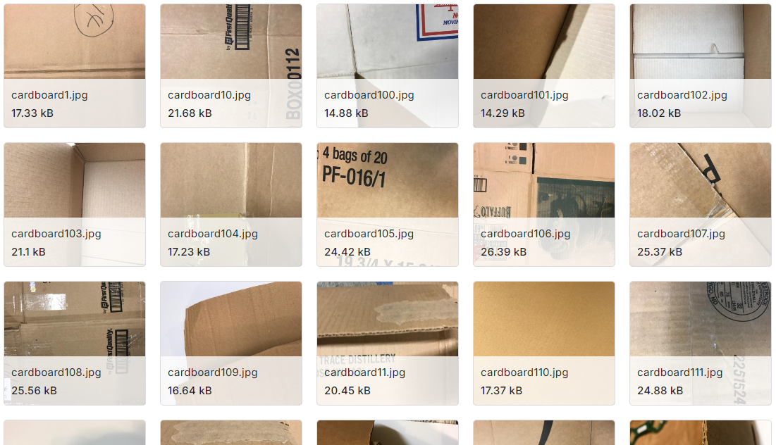 六类垃圾分类图片数据集