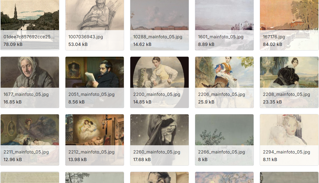 包含5种艺术类型的约9000张艺术图像的数据集