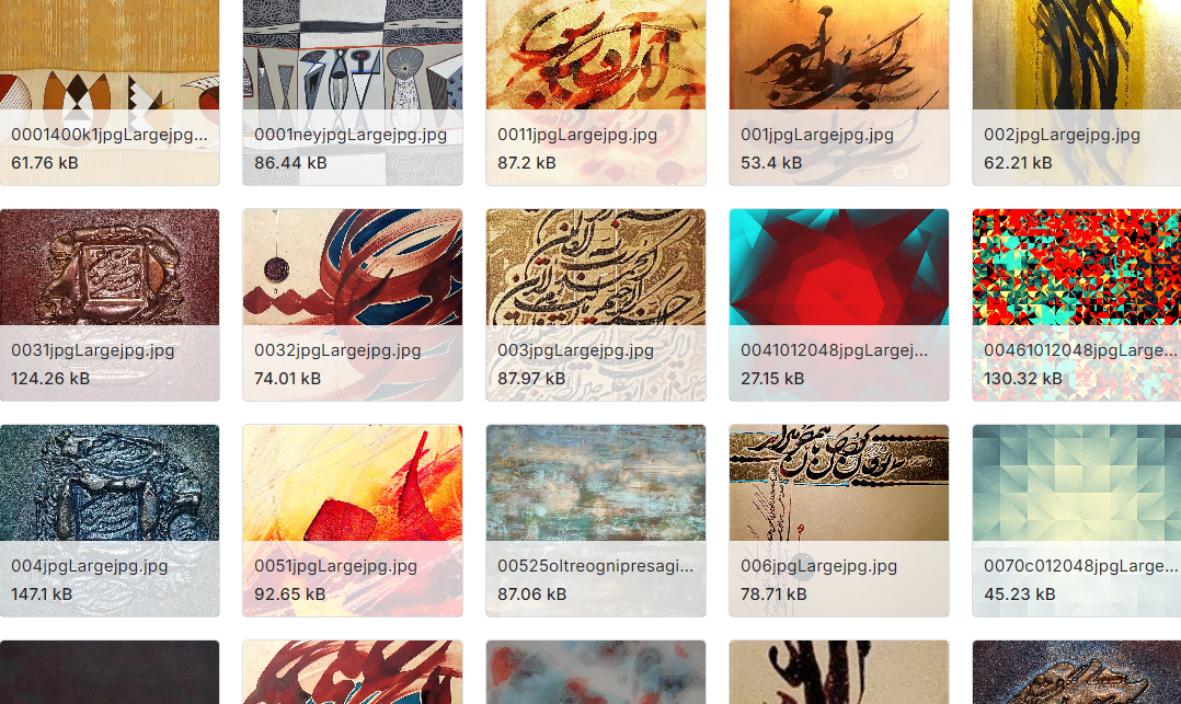 从1880年至今超过7千张抽象绘画图像数据集