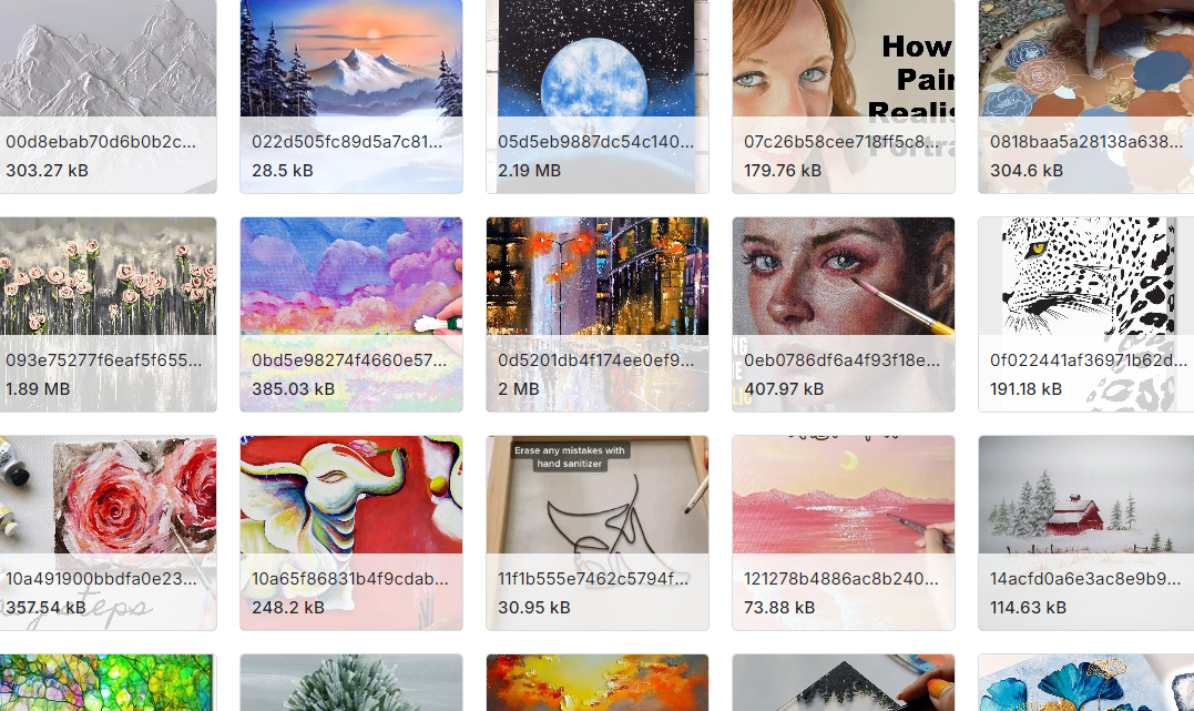 绘画媒介分类图片数据集