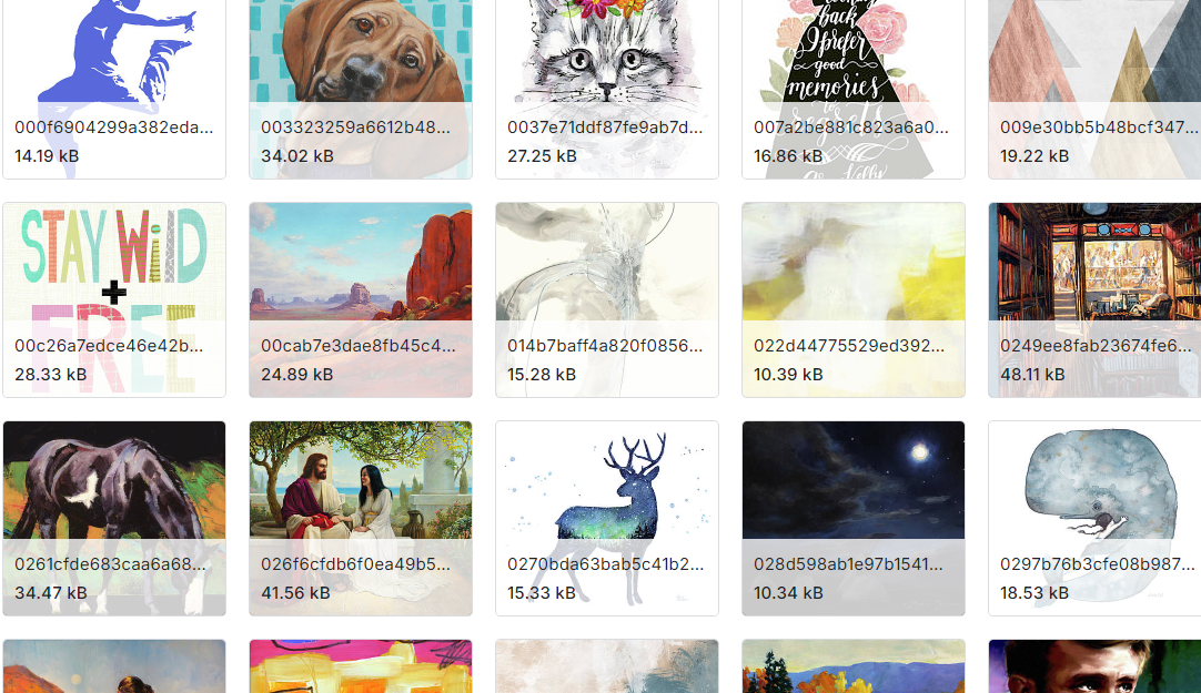 绘画与摄影分类图片数据集