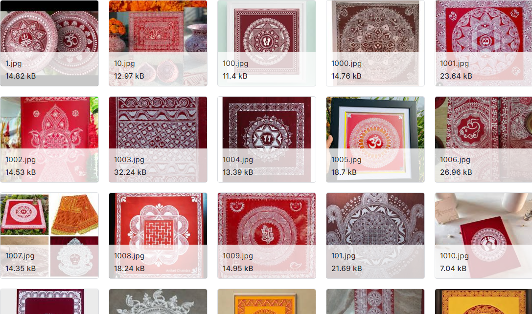 印度民间艺术画廊高分辨率图像数据集