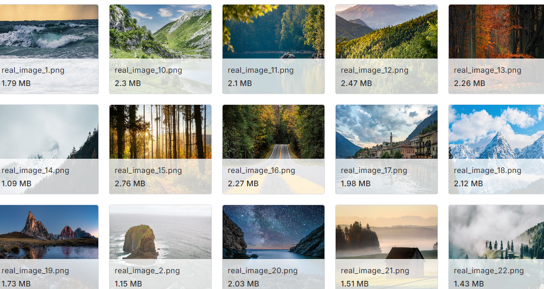 自然图像及其分割图片数据集