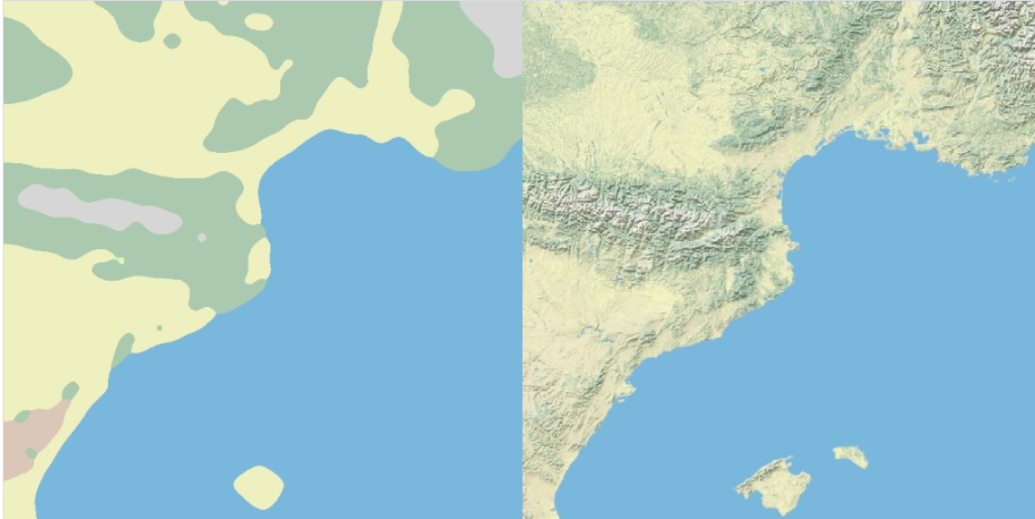 从简单的颜色区域到详细的地形特征图片数据集