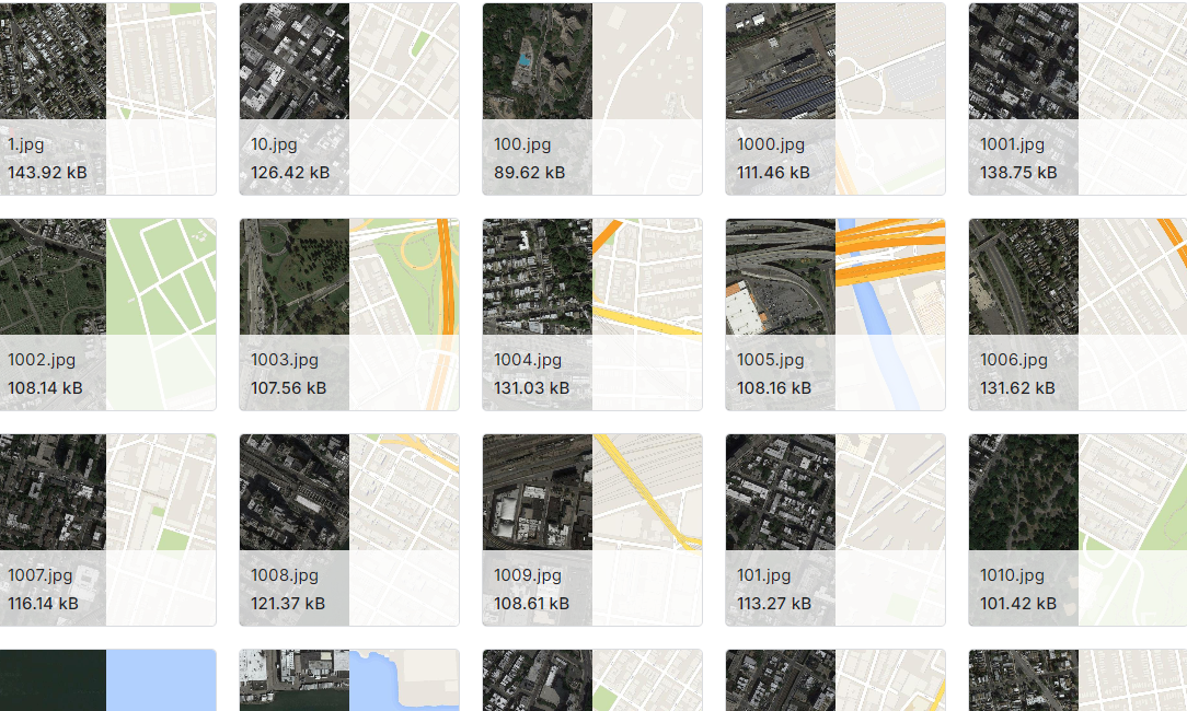 地图图片数据集