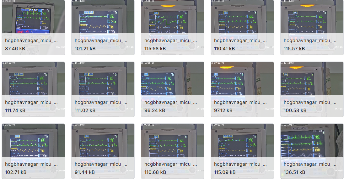 用于生命体征提取的心电图图像数据集
