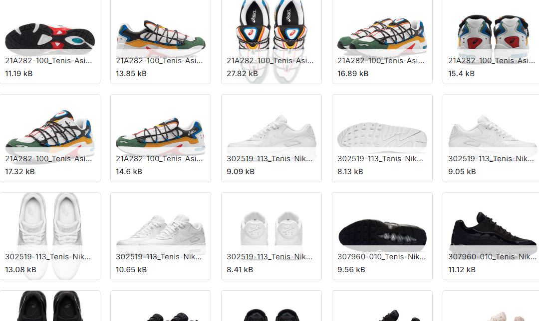 不同品牌的运动鞋图片数据集