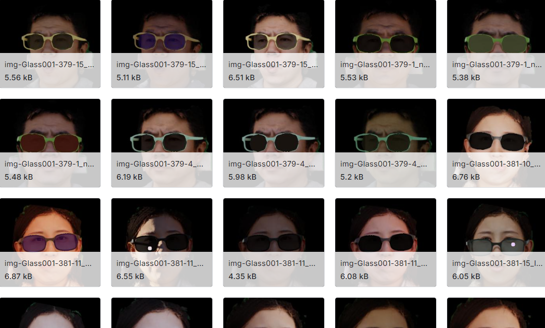 戴眼镜的人的图像分类数据集