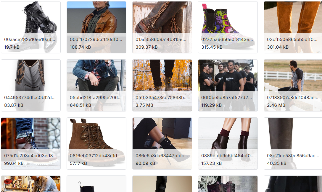 运动鞋图片数据集