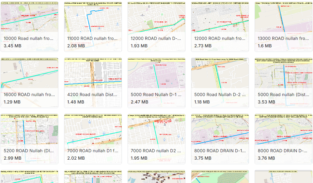 卡拉奇主要排水沟地图图像数据集
