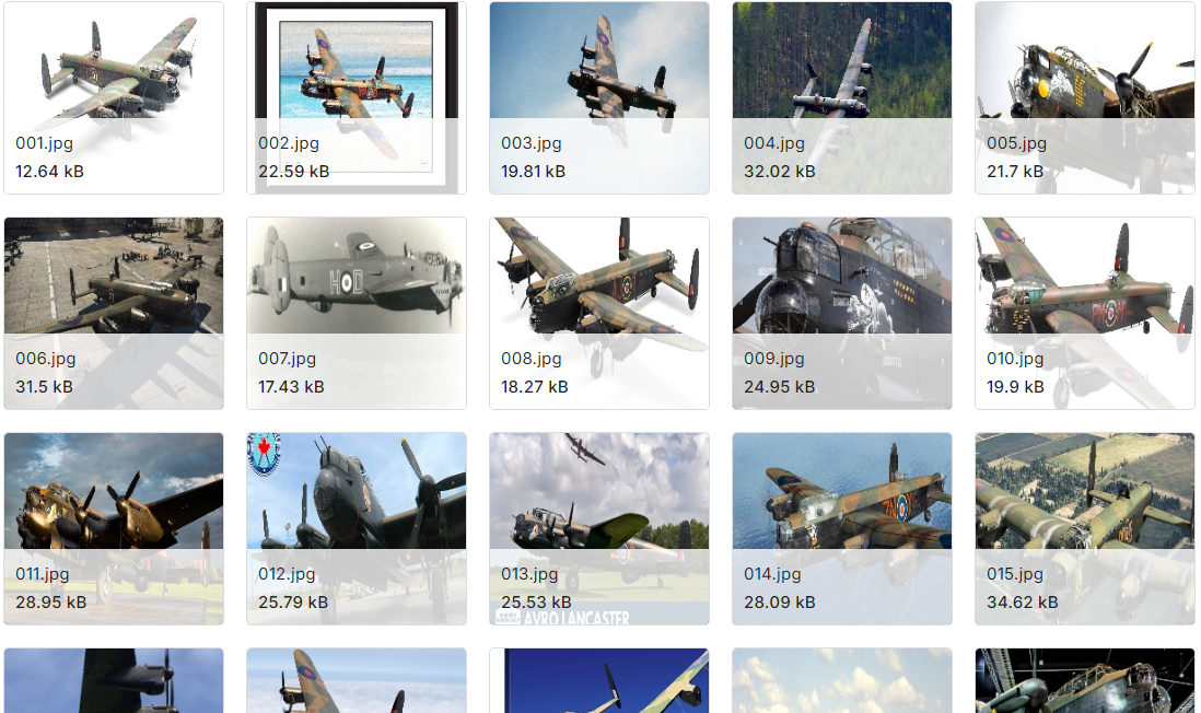 二战飞机图像分类数据集