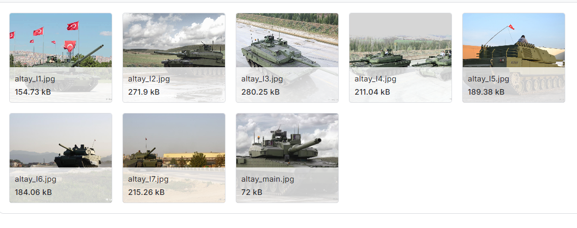 各种军用坦克图片数据集