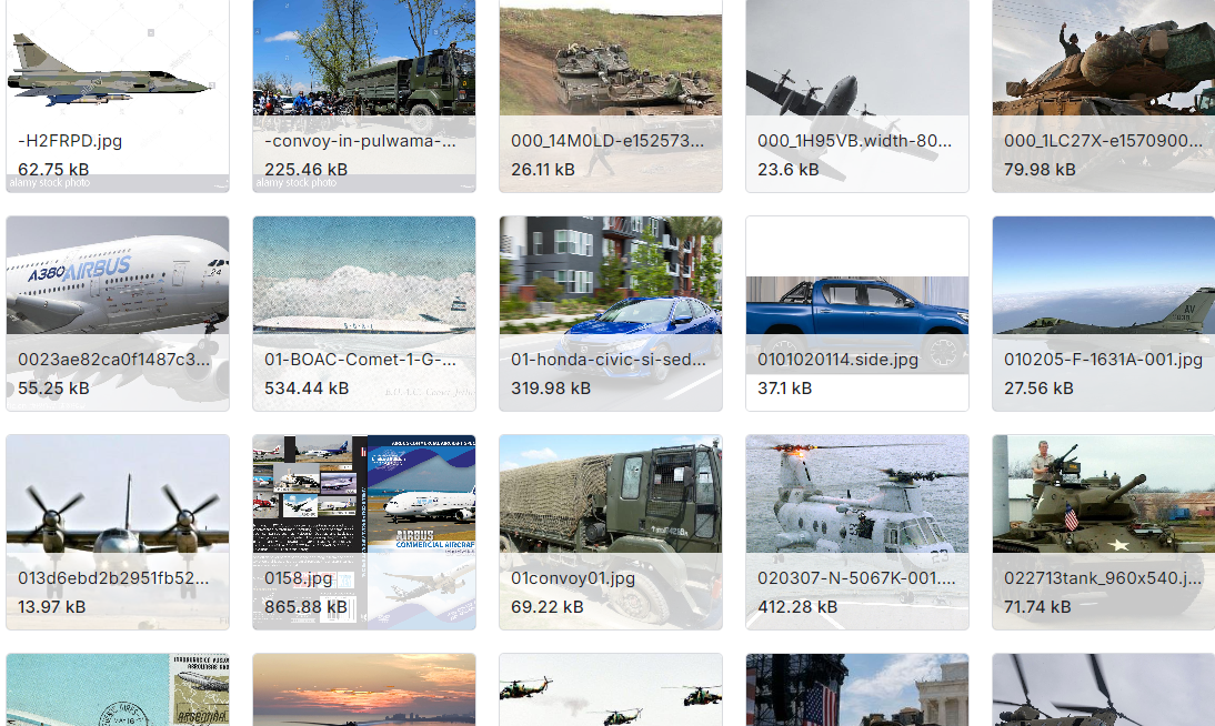 军用民用车辆图像分类数据集