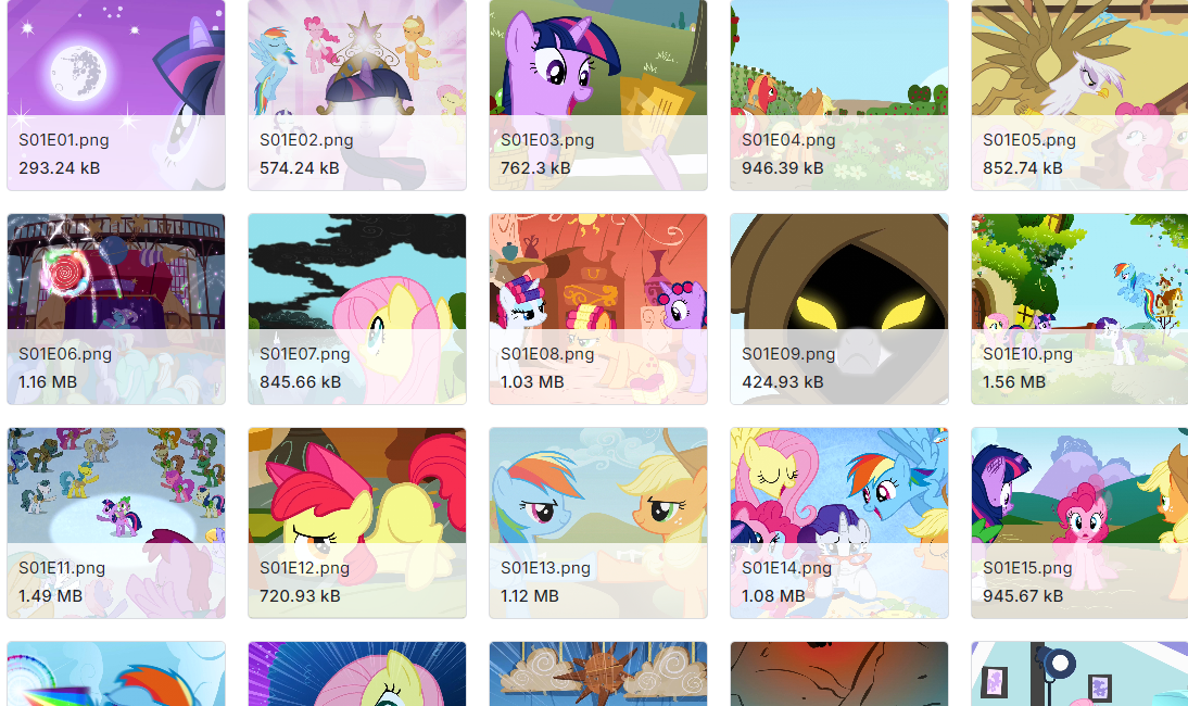 小马宝莉图片数据集