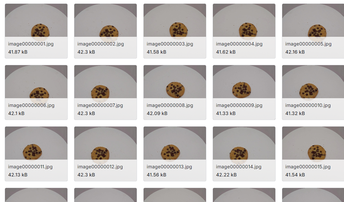 奶酪曲奇形状分割图像数据集