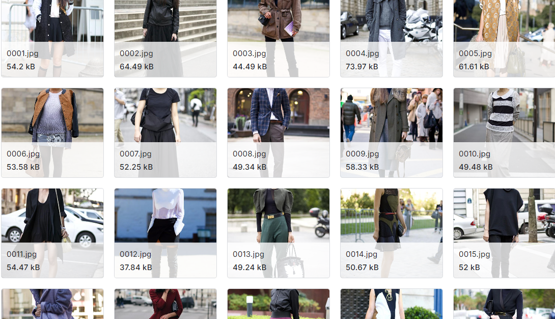 服装图像数据集