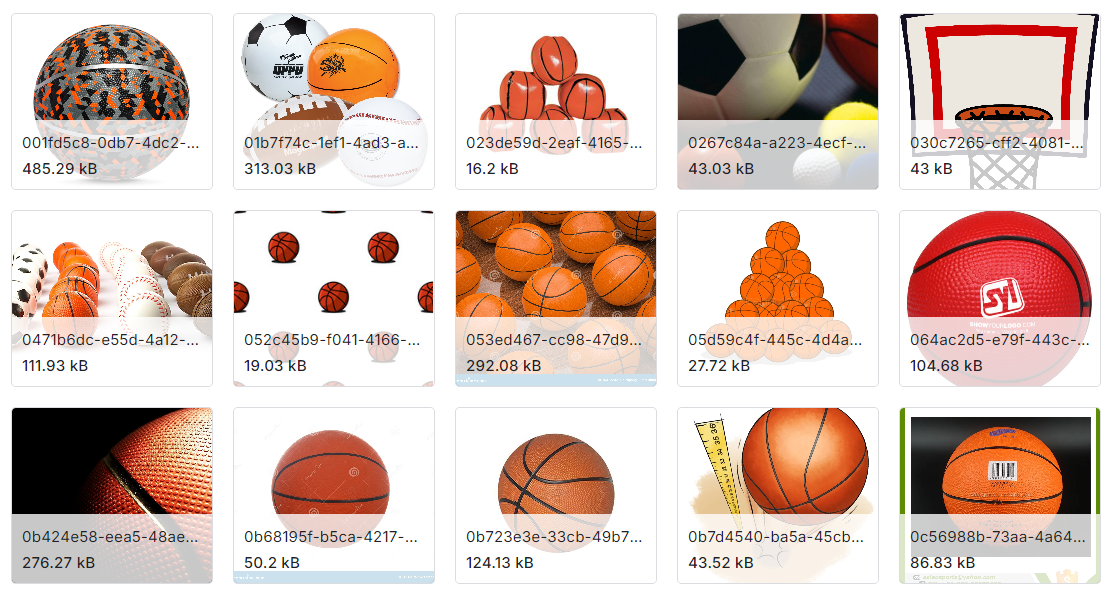 运动球图像数据集