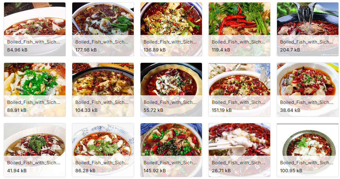 5793张来自8个中国主要菜系的标志性菜肴的标签图像数据集