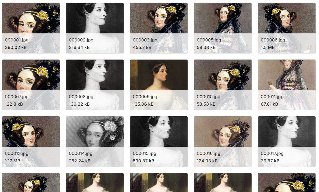 历史上的标志性女性图像数据集