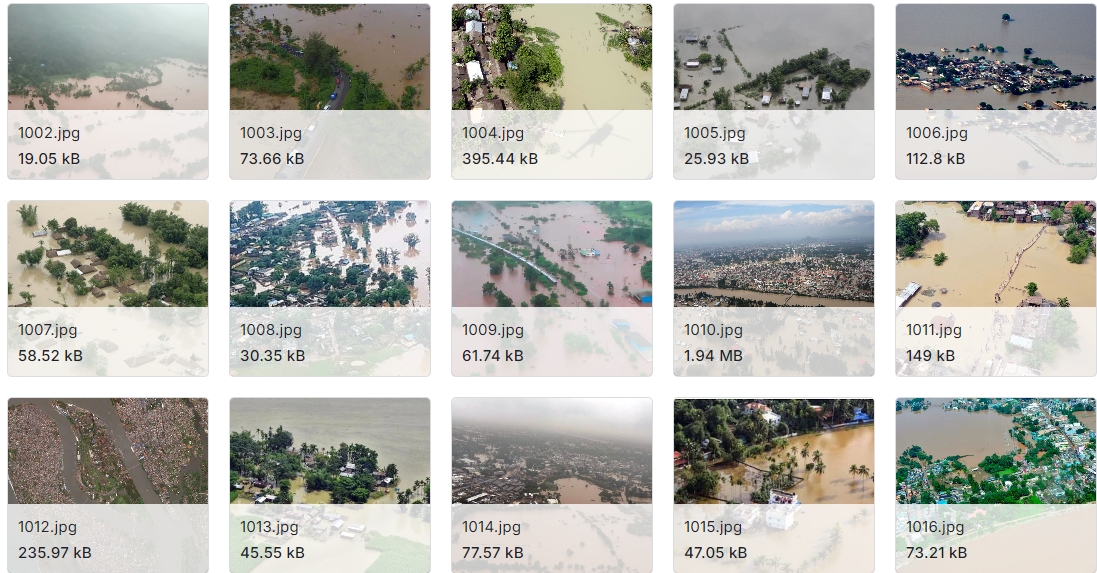 无人机拍摄的洪水图像数据集