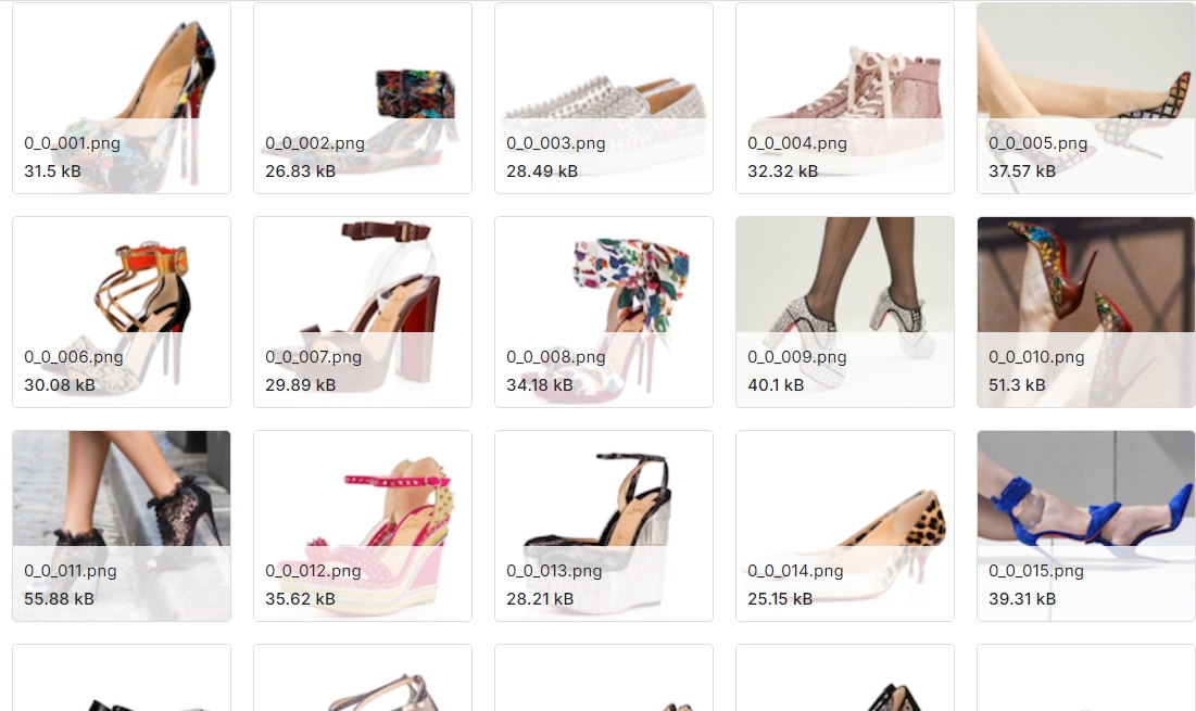 2184张彩色图像数据集包含7个品牌和10个产品