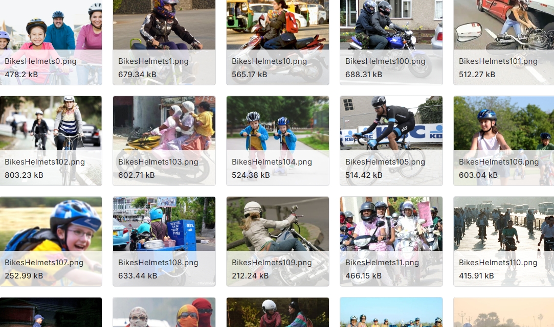 764张骑行头盔检测图像数据集