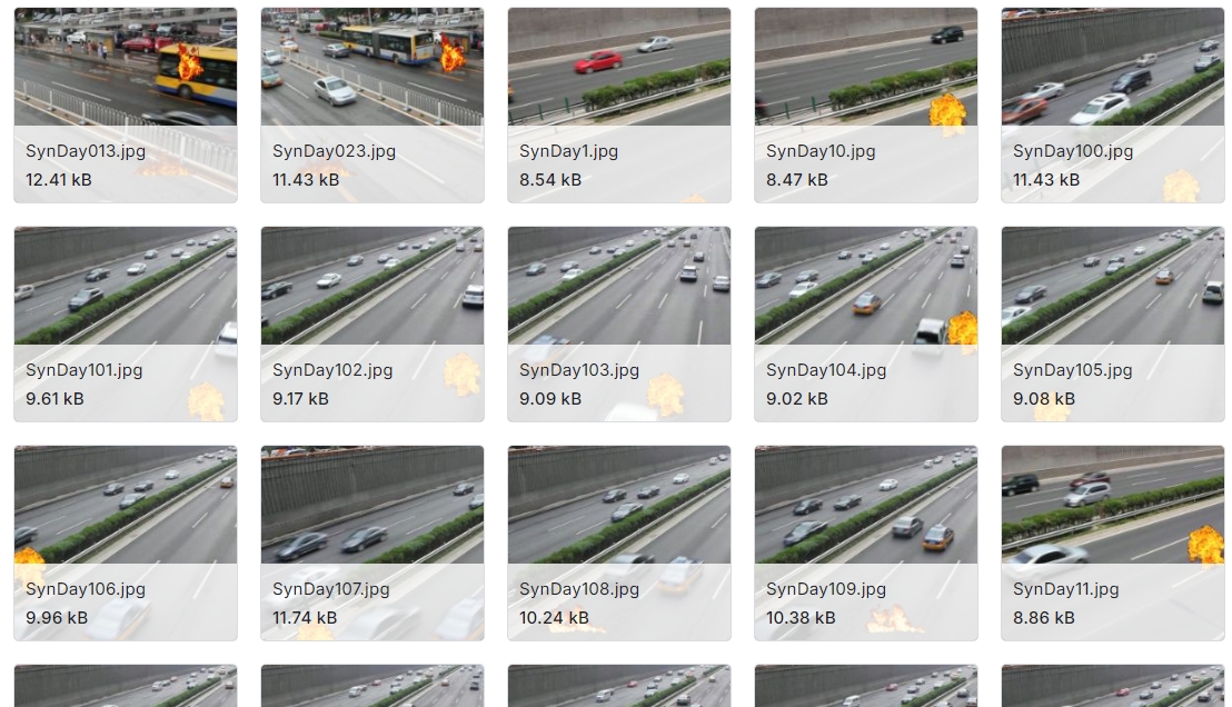 10,003张火警和非火警图像(真实和合成)数据集