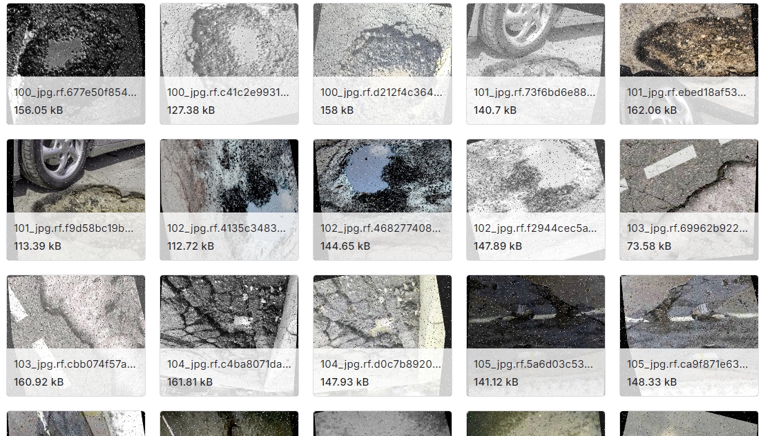 道路坑洞检测图像数据集